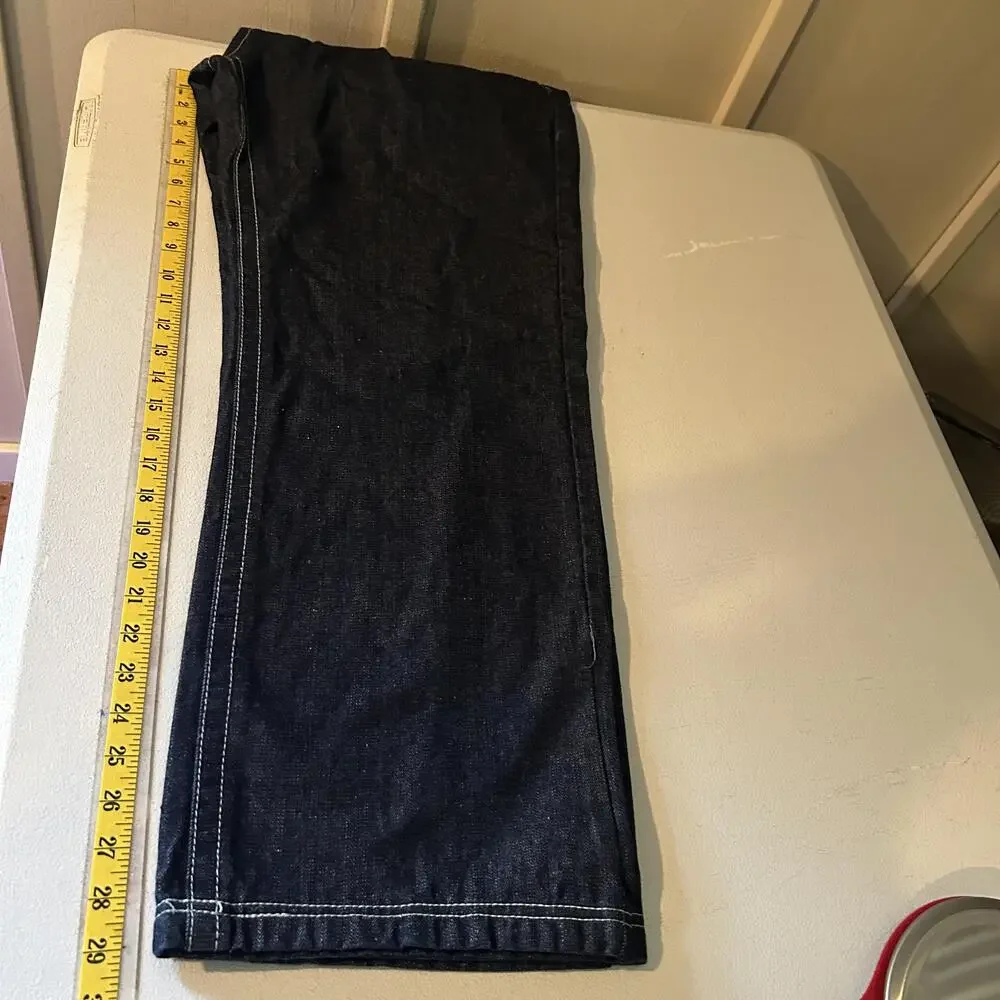 U.T. Sports Jeans Mens 40 Blue Dark Wash Relaxed Fit Straight Denim 5 Pocket